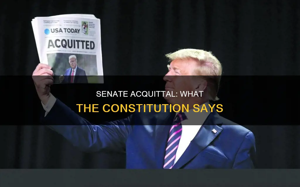 what happens when senate acquits impeachment us constitution