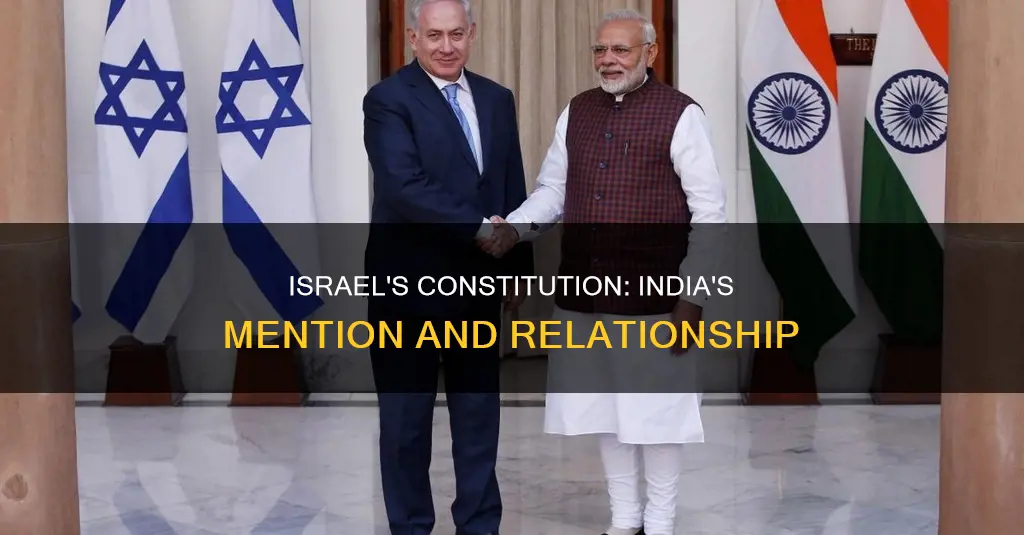 what has been written in israel constitution about india
