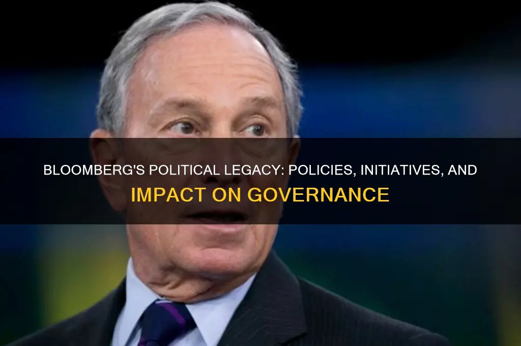 what has bloomberg done politically