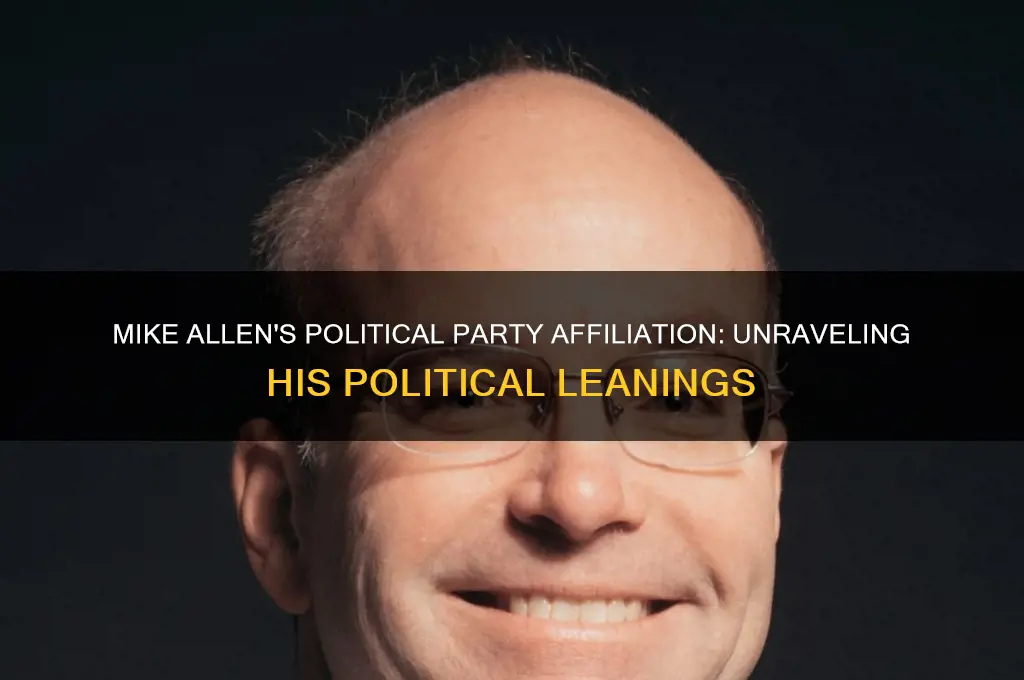 what ia the political party affiliation of mike allen