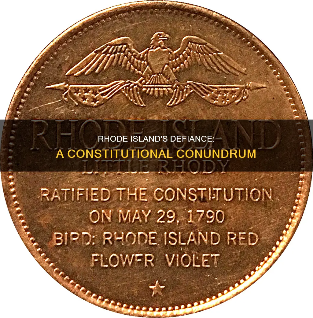 what if rhode island did not ratify the constitution