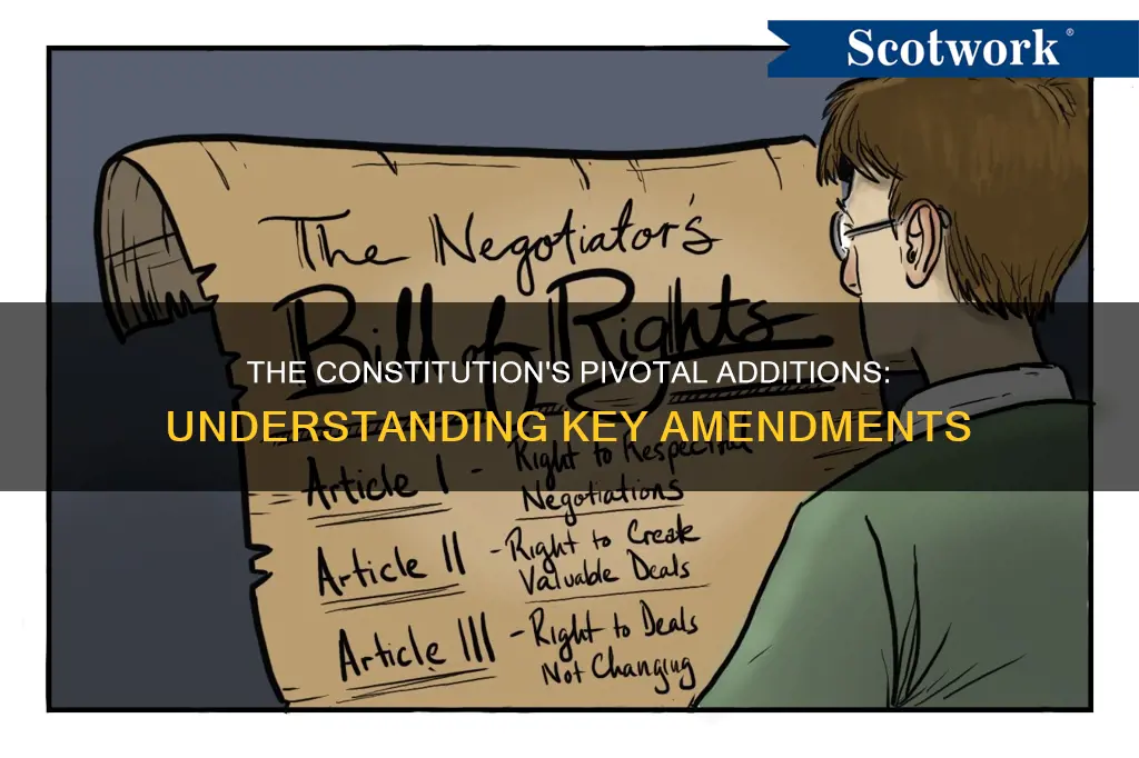 what important section of writing was added to the constitution