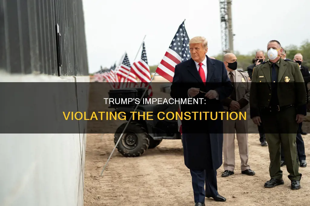 what in constitution has trump violated to be impeached