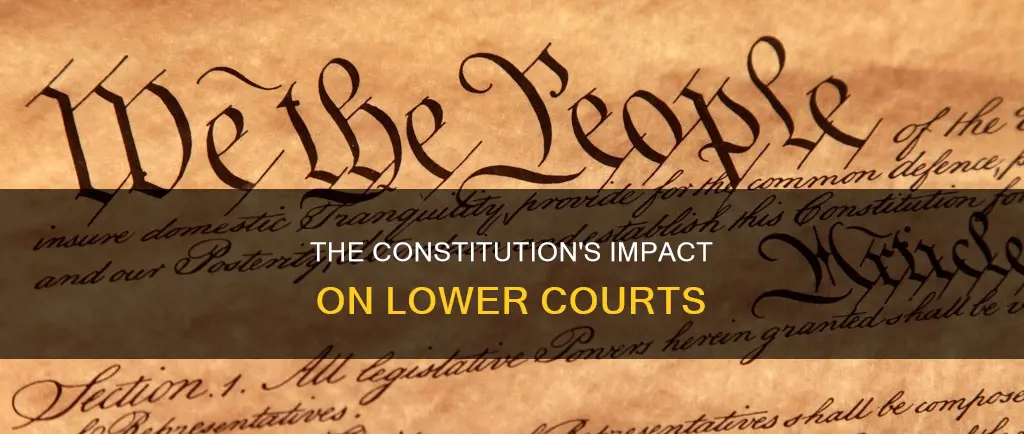 what in the constitution made the lower courts
