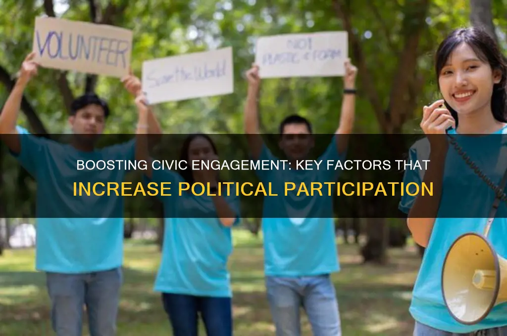 what increases political parcipitation