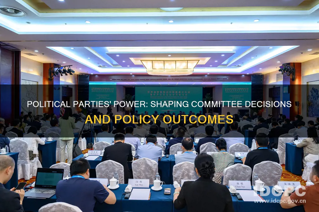 what influence do political parties have on committees