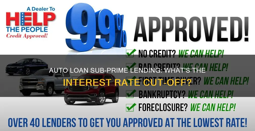 what interest rate constitutes sub prime lending for auto loans