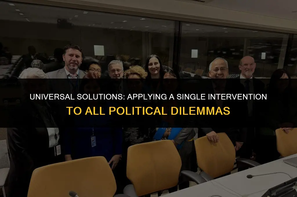 what intervention can you apply to every political problem