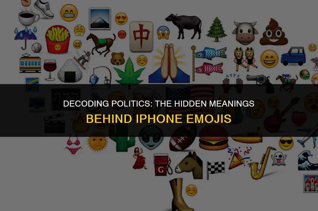 what iphone emojji can mean politics