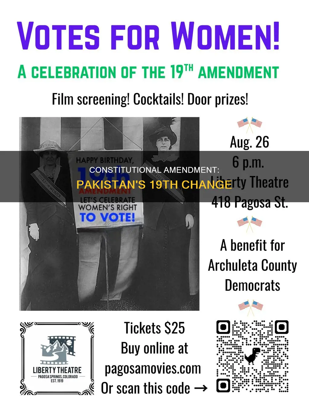 what is 19th amendment in the constitution of pakistan