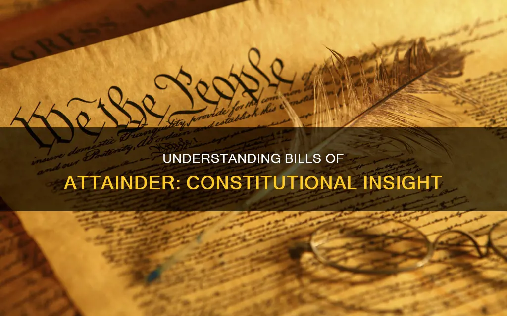 what is a bill of attainder in the constitution