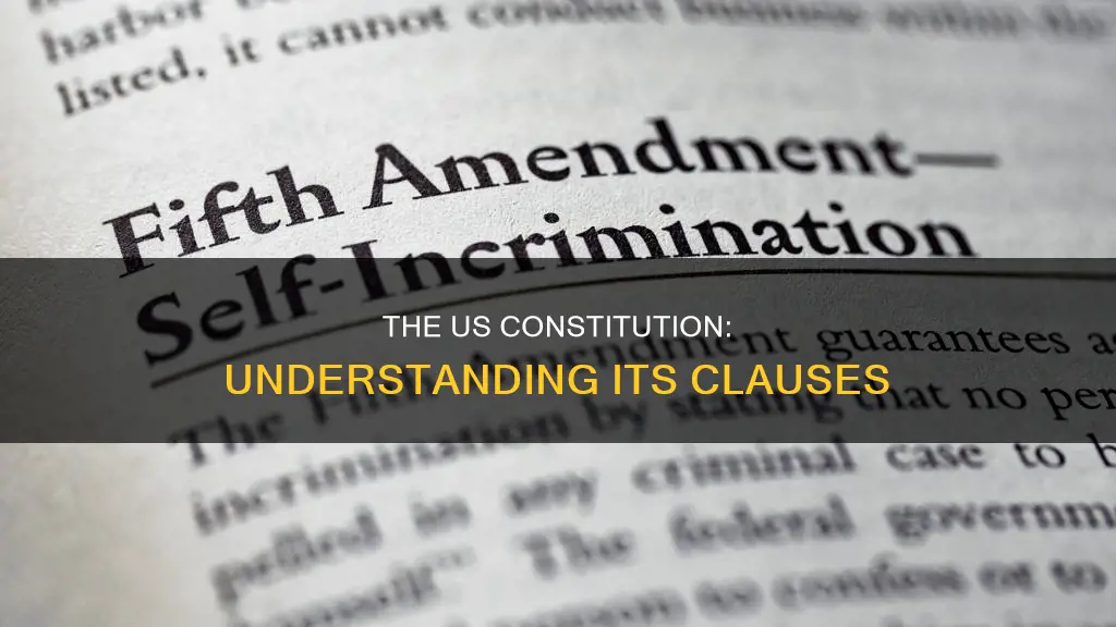 what is a clause in the us constitution