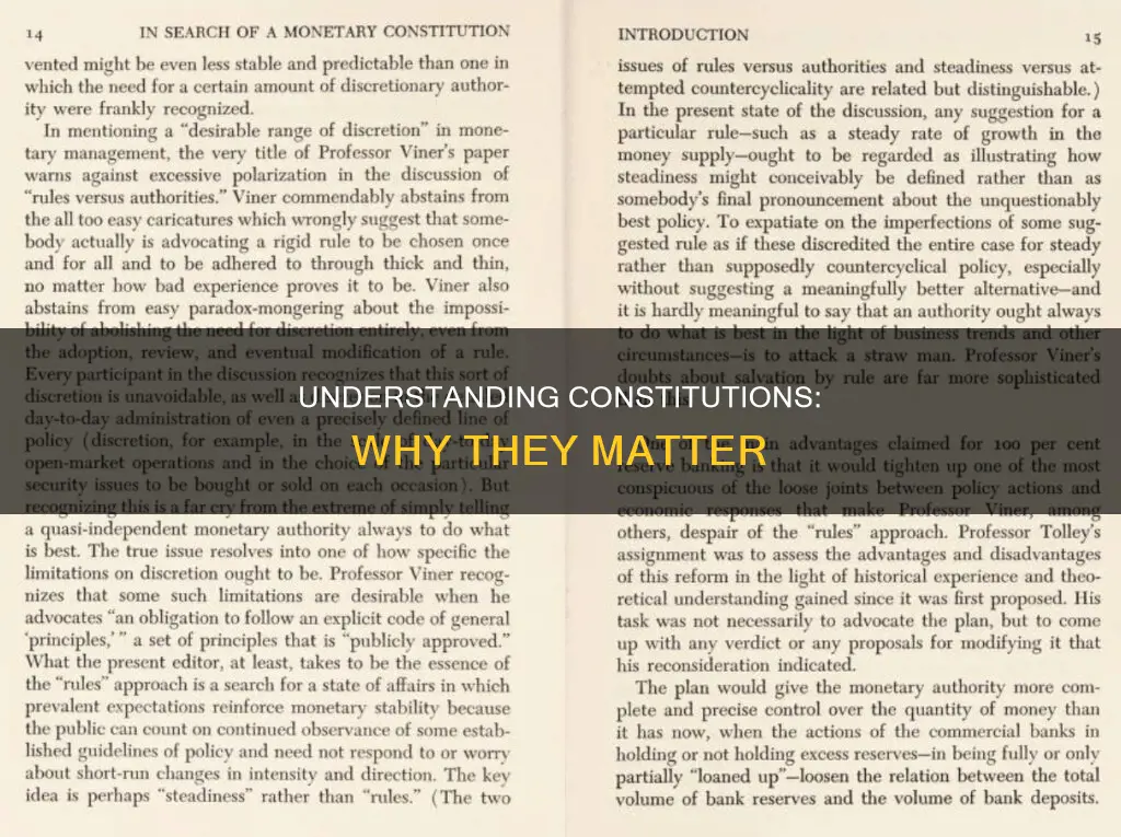 what is a constitution why are they important