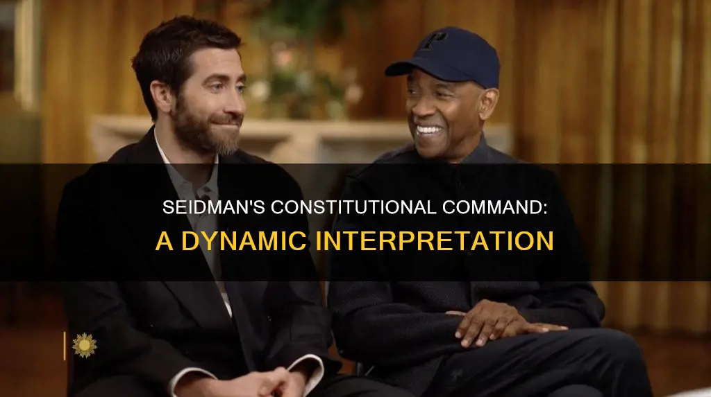 what is a constitutional command that seidman believes