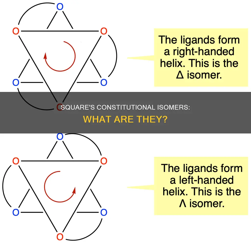 what is a constitutional isomer of a square
