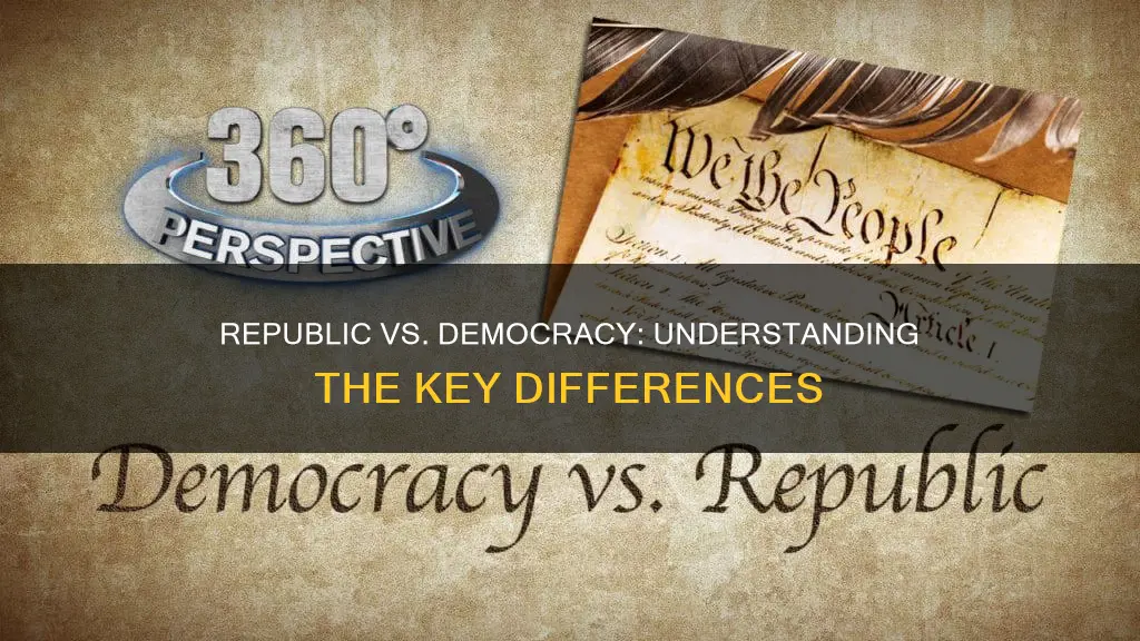 what is a constitutional republic compared to a democracy