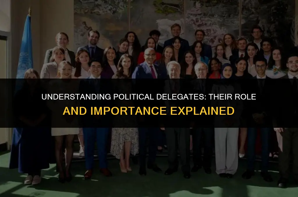 what is a delegate mean in politics