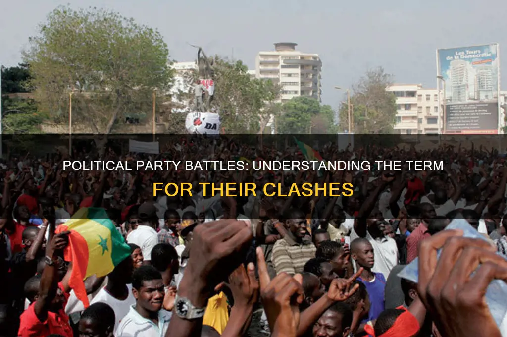 what is a fight called between political parties