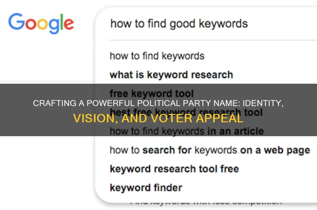 what is a good name for a political party