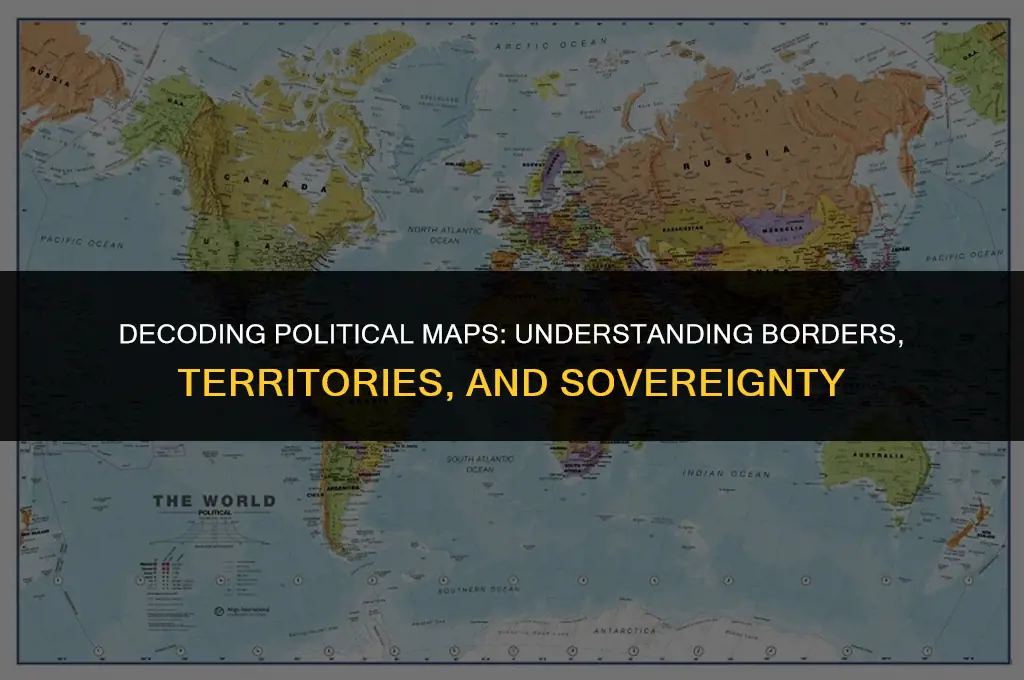 what is a map with political features mean
