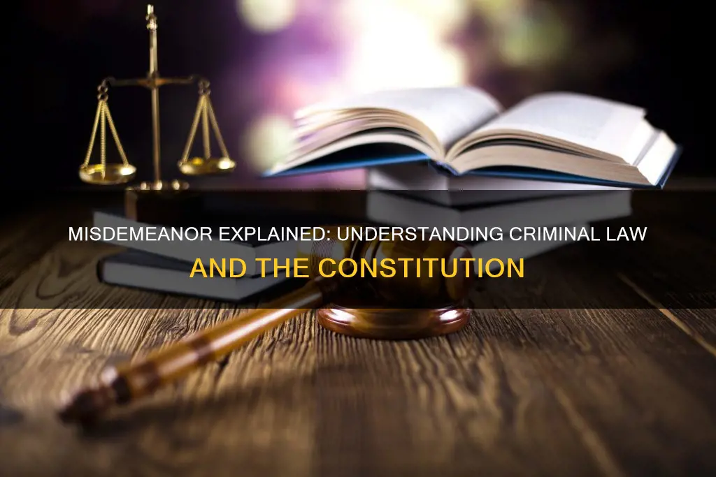 what is a misdemeanor in the context of the constitution