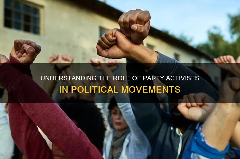 what is a party activists in politics