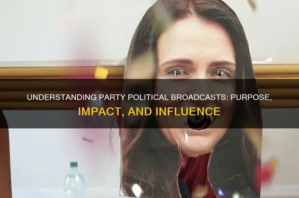what is a party political broadcast