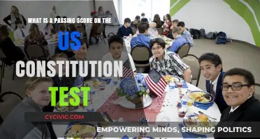 Passing Grade for US Constitution Test