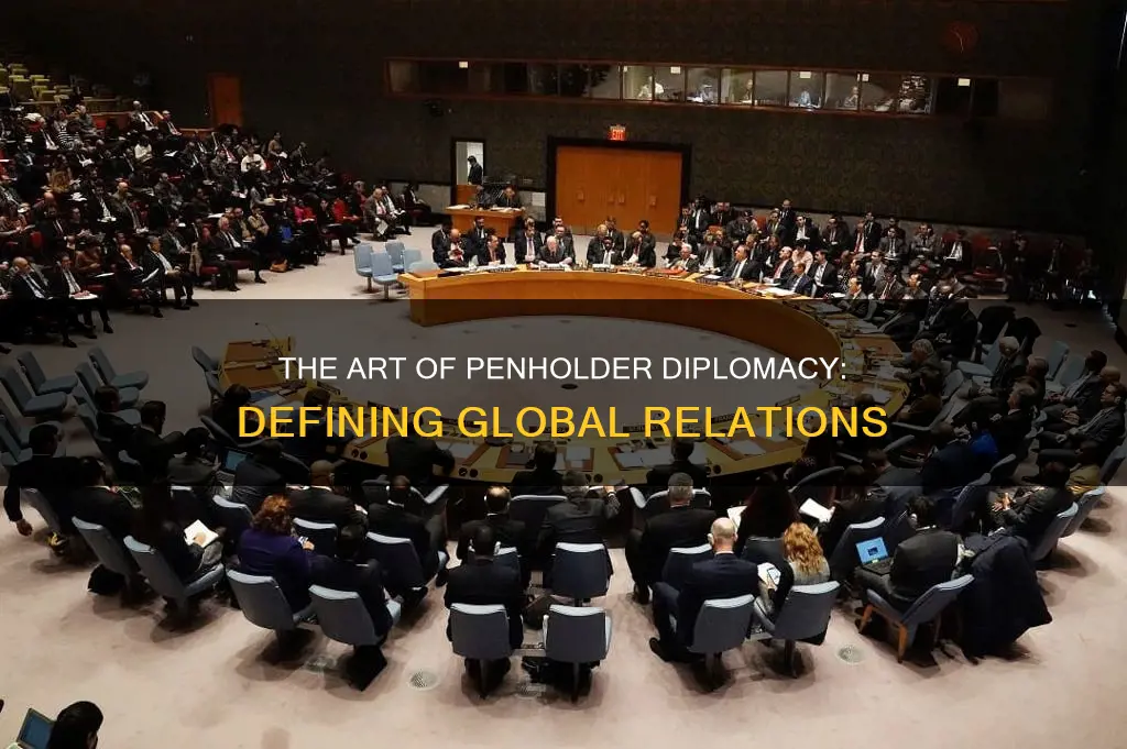 what is a penholder diplomacy