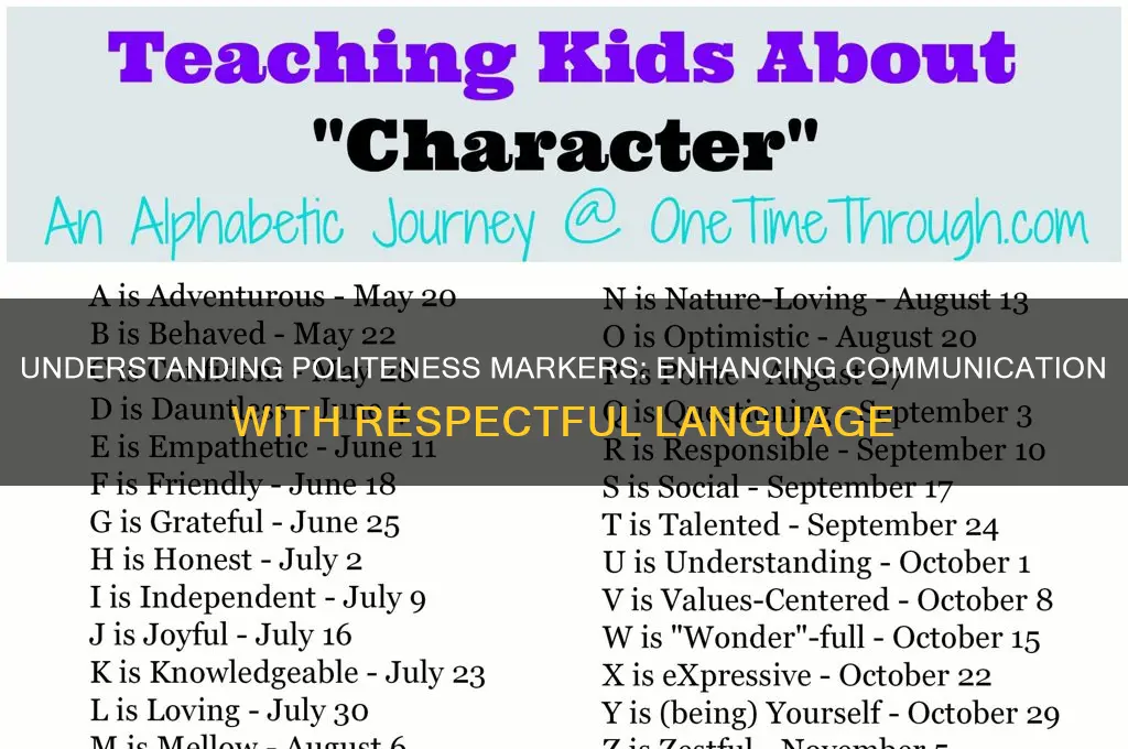 what is a politeness marker