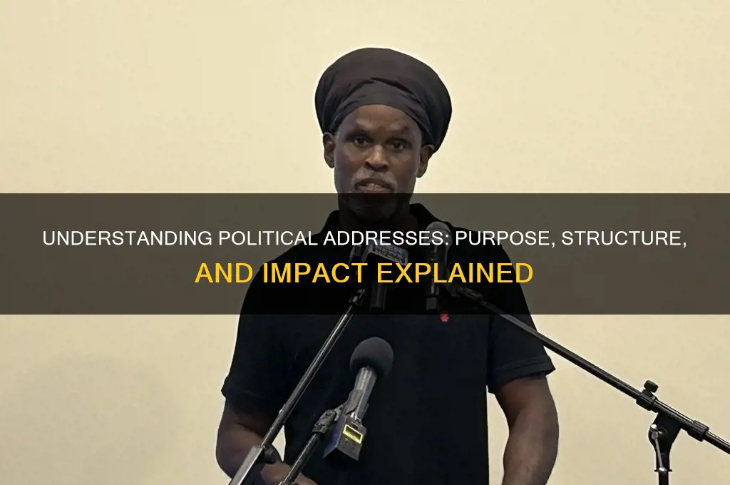 what is a political address