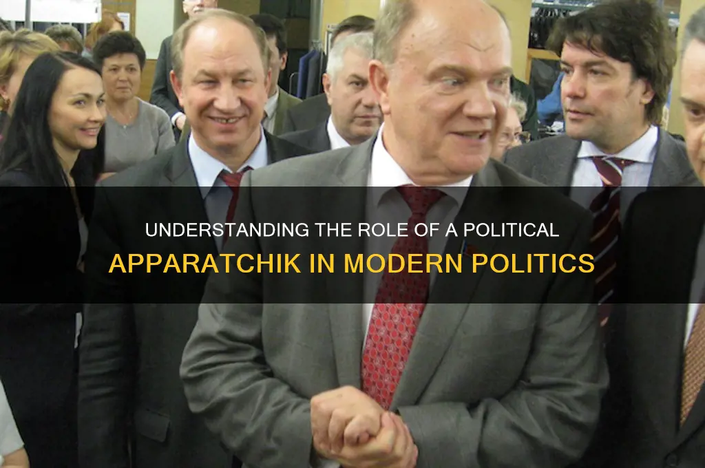 what is a political apparatchik
