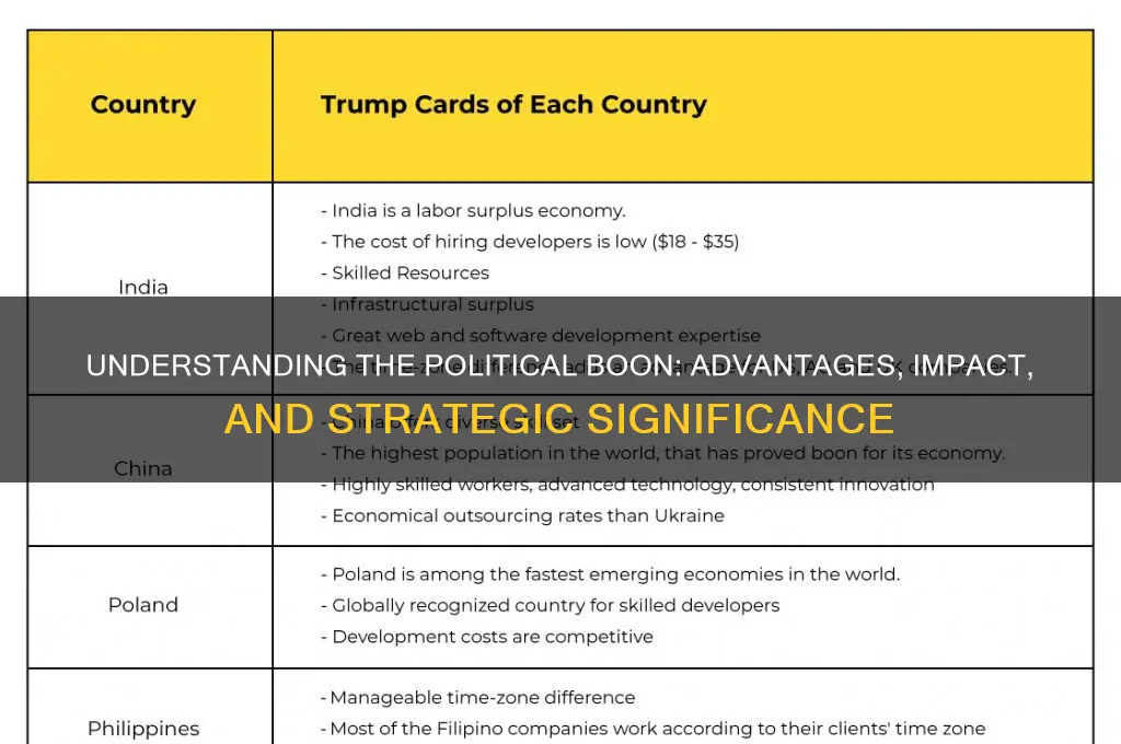 what is a political boon