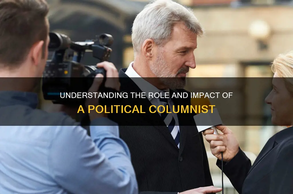 what is a political columnist