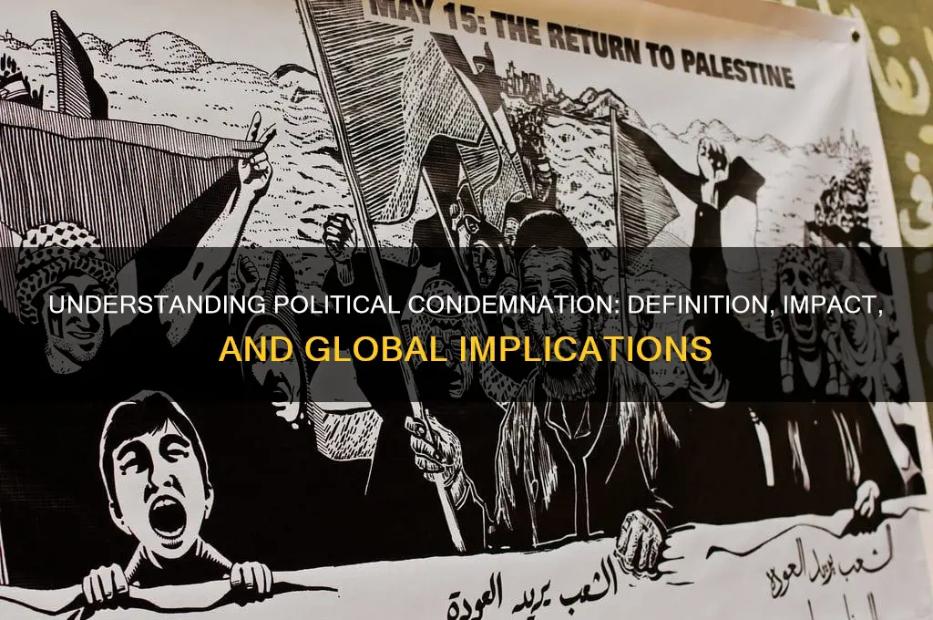 what is a political condemnation