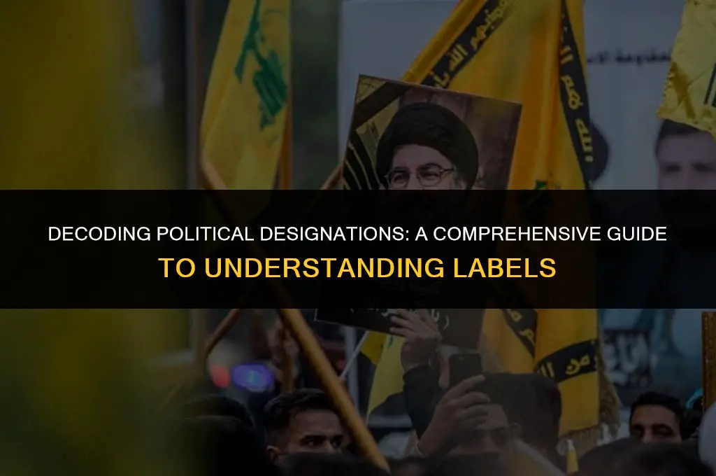 what is a political designation mean