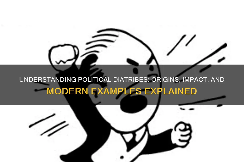 what is a political diatribe