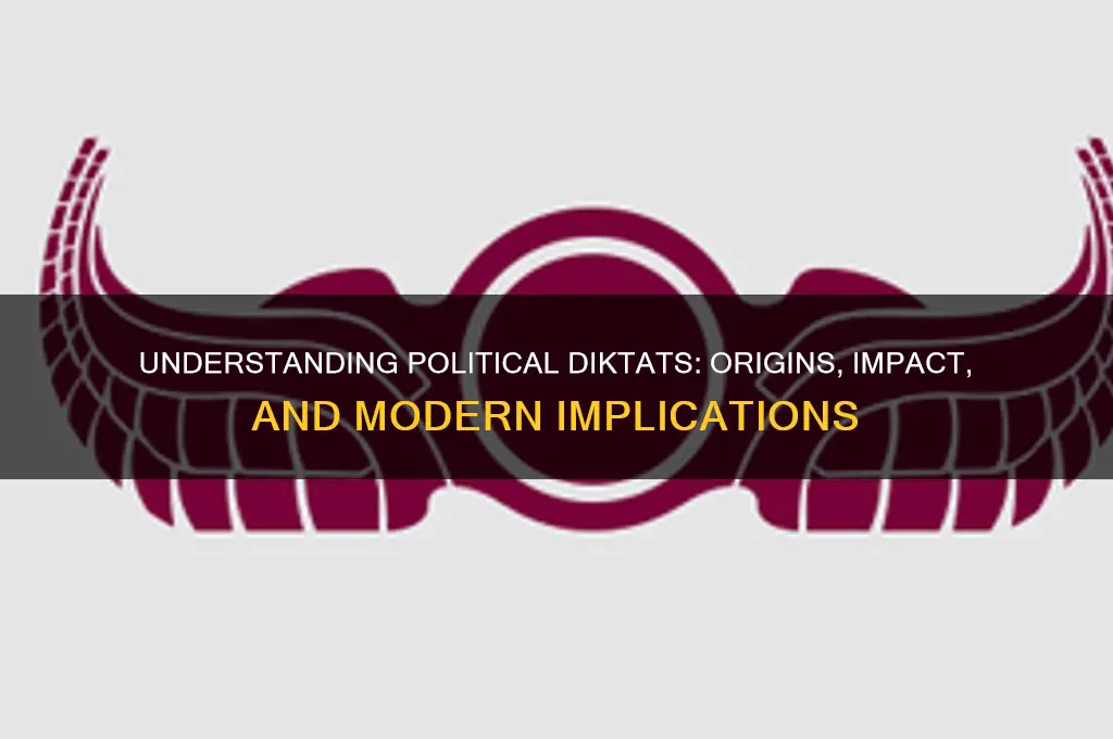 what is a political diktat