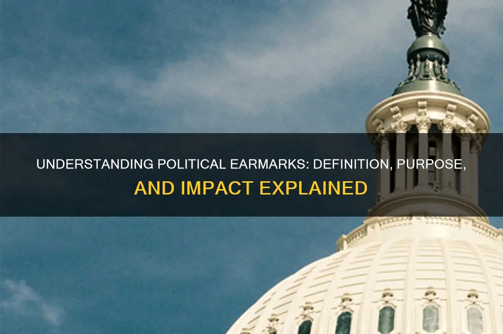 what is a political earmark