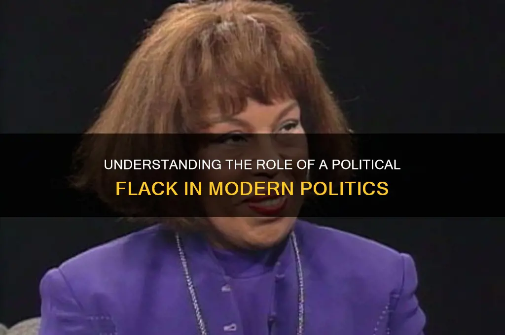 what is a political flack