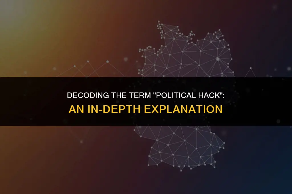 what is a political hack mean