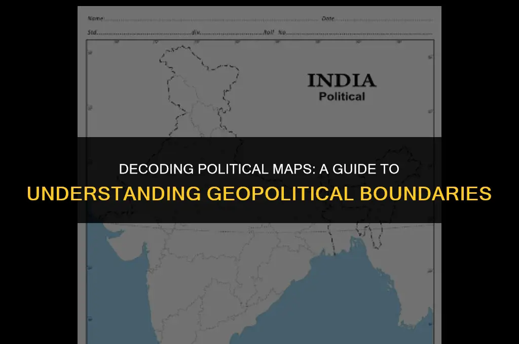 what is a political map mean