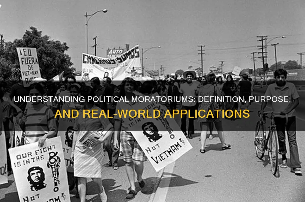 what is a political moratorium
