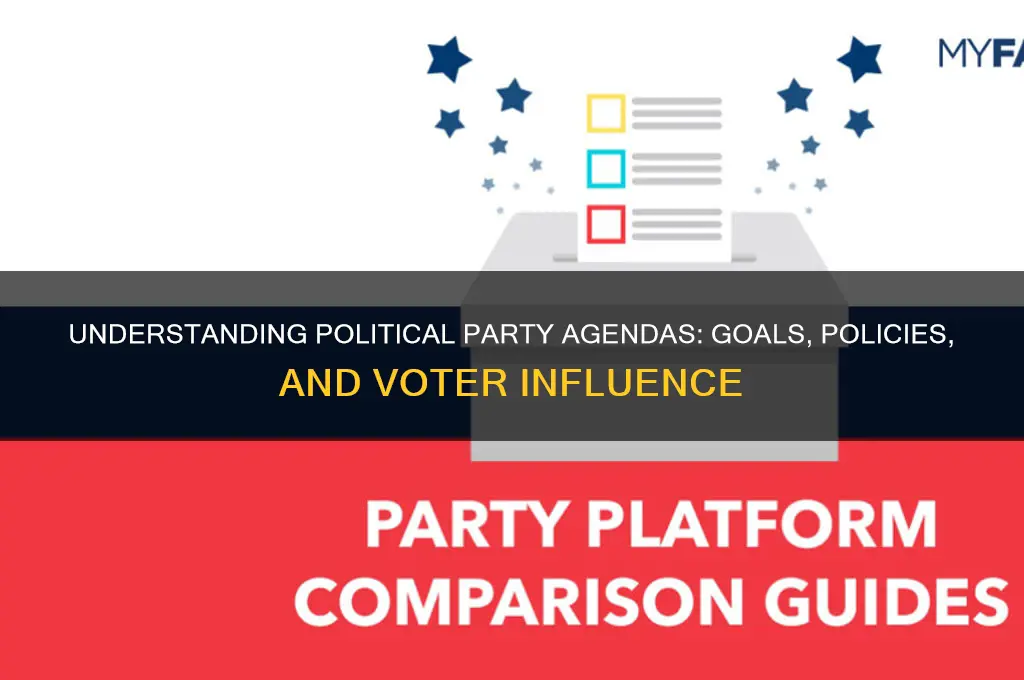 what is a political party agenda