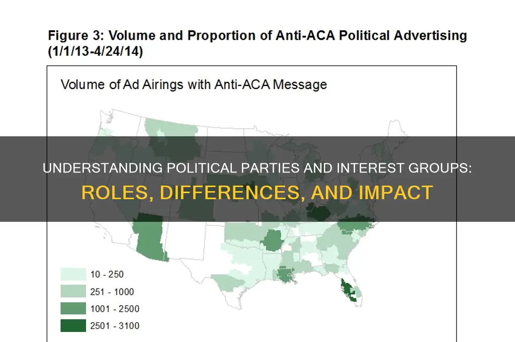 what is a political party and an interest group