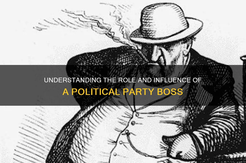 what is a political party boss