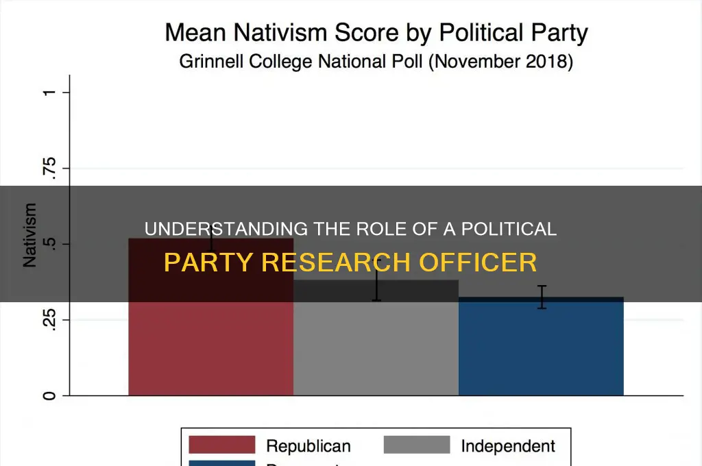 what is a political party research officer
