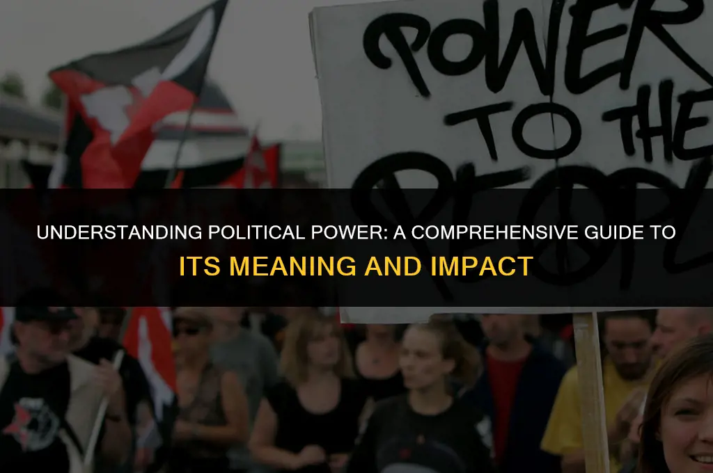 what is a political power meaning
