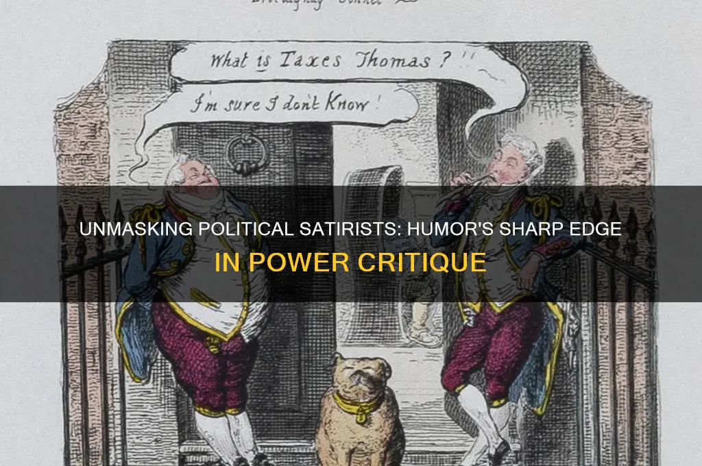 what is a political satirists