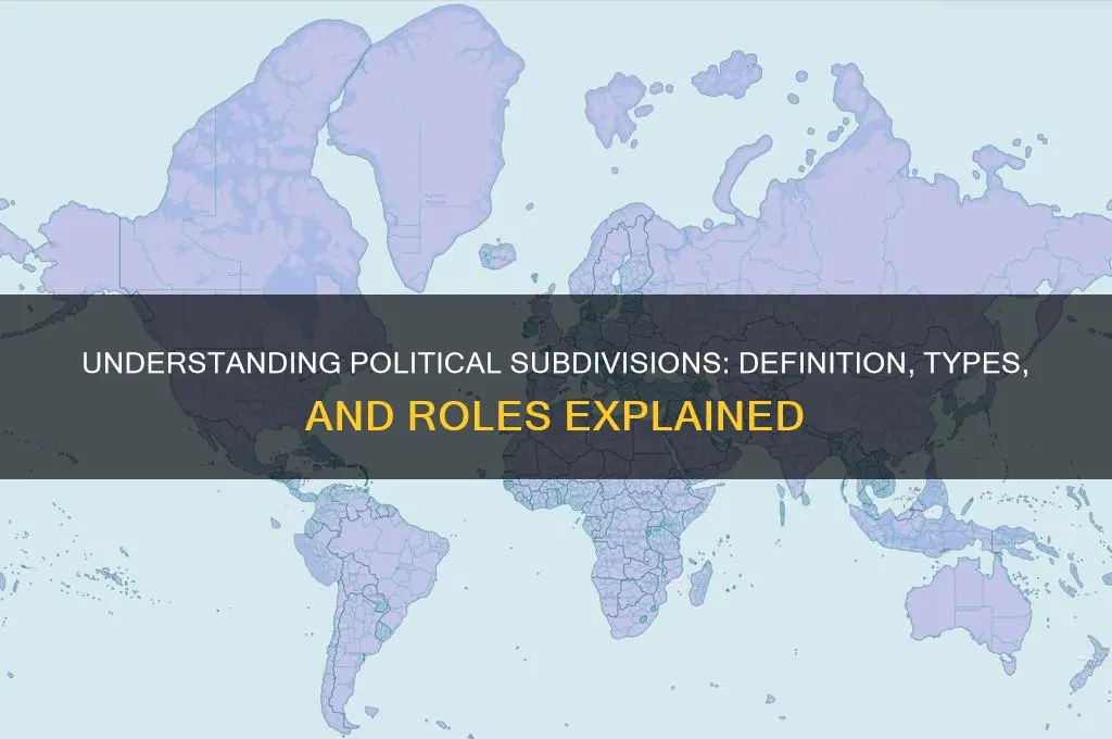 what is a political subdivision